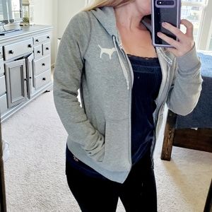 Victoria's Secret LOVE PINK Gray Sweatshirt